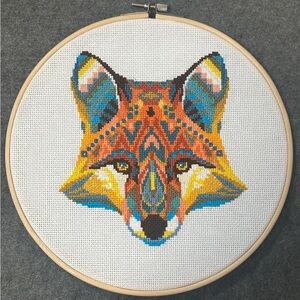 Mandala Fox Cross Stitch 🦊